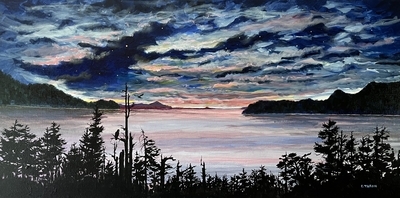 Venus over Kennedy Lake